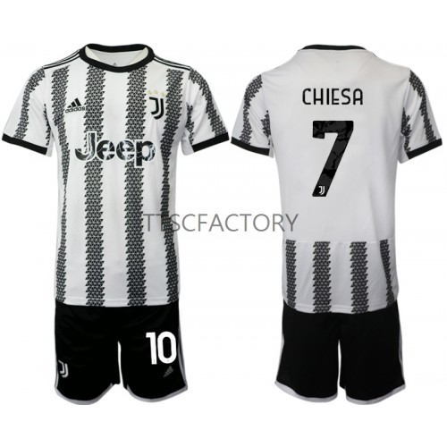 Juventus Chiesa 7 Fodboldtrøjer Børn Hjemmebanesæt 2022/23 Kort ærmer Juventus Chiesa 7 Fodboldtrøjer Børn Hjemmebanesæt 2022/23 Kort ærmer